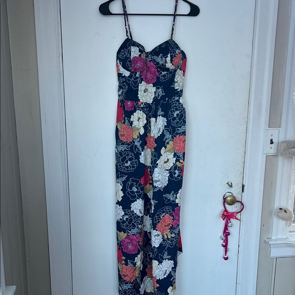 Floral Spaghetti Strap Maxi Dress